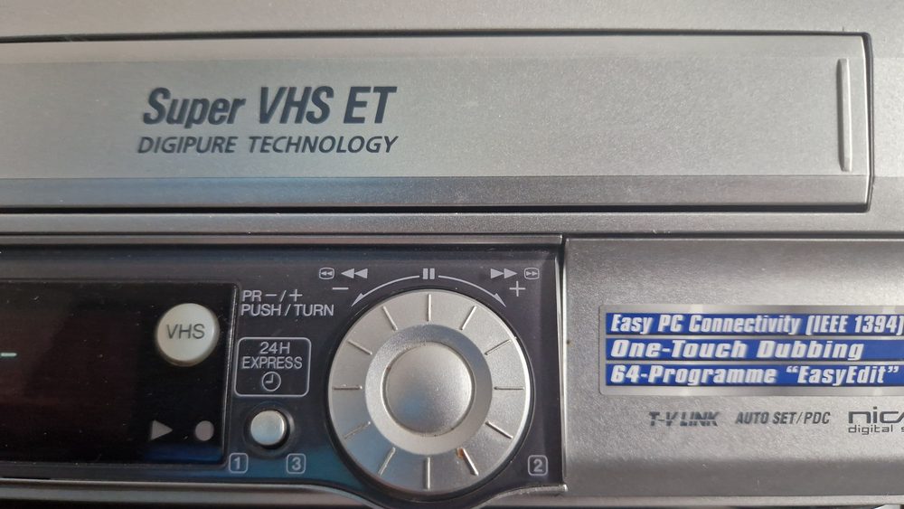 Professional broadcast tape deck used for VHS transfer